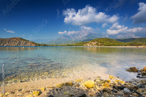 Beautiful costline at the ancient Phaselis city, Turkey