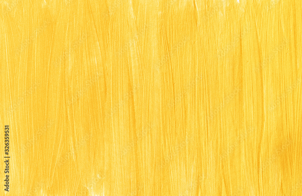 Naklejka premium Brush strokes of gold paint, vertical stripes. Abstract modern trendy golden texture background