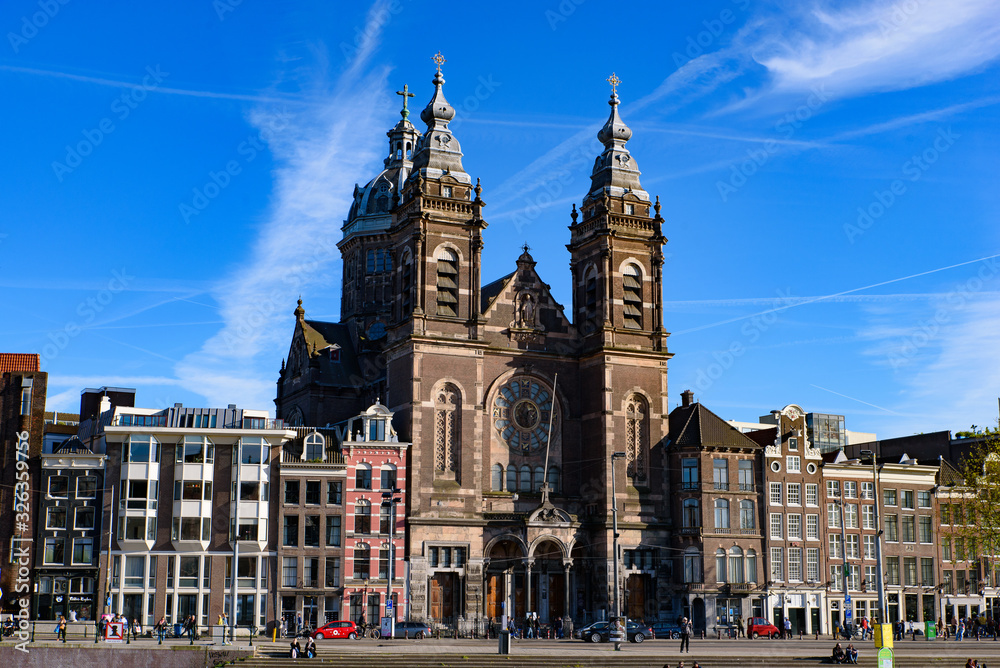 Basilica of Saint Nicholas, the primary Catholic church in Amsterdam, Netherlands