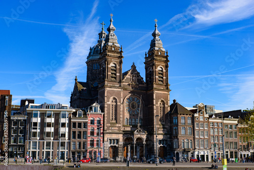 Basilica of Saint Nicholas, the primary Catholic church in Amsterdam, Netherlands photo