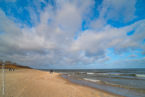 On the island of Usedom  Baltic Sea  in winter.