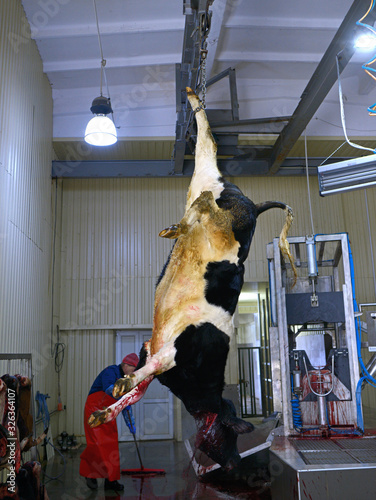 Tableau sur toile At the slaughterhouse