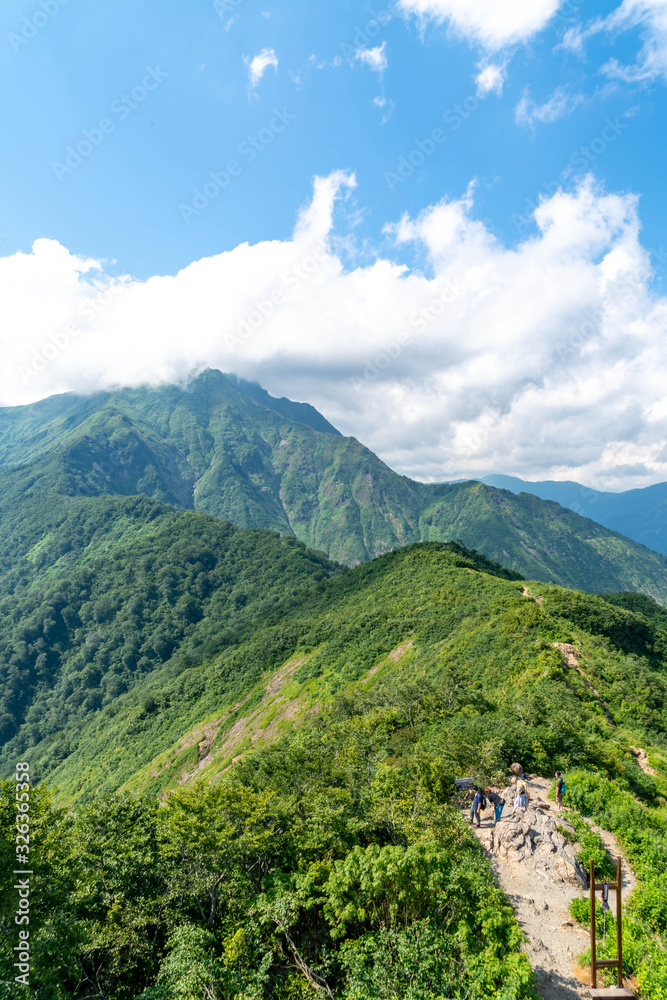 Naklejka premium 群馬県 谷川岳 天神峠の風景