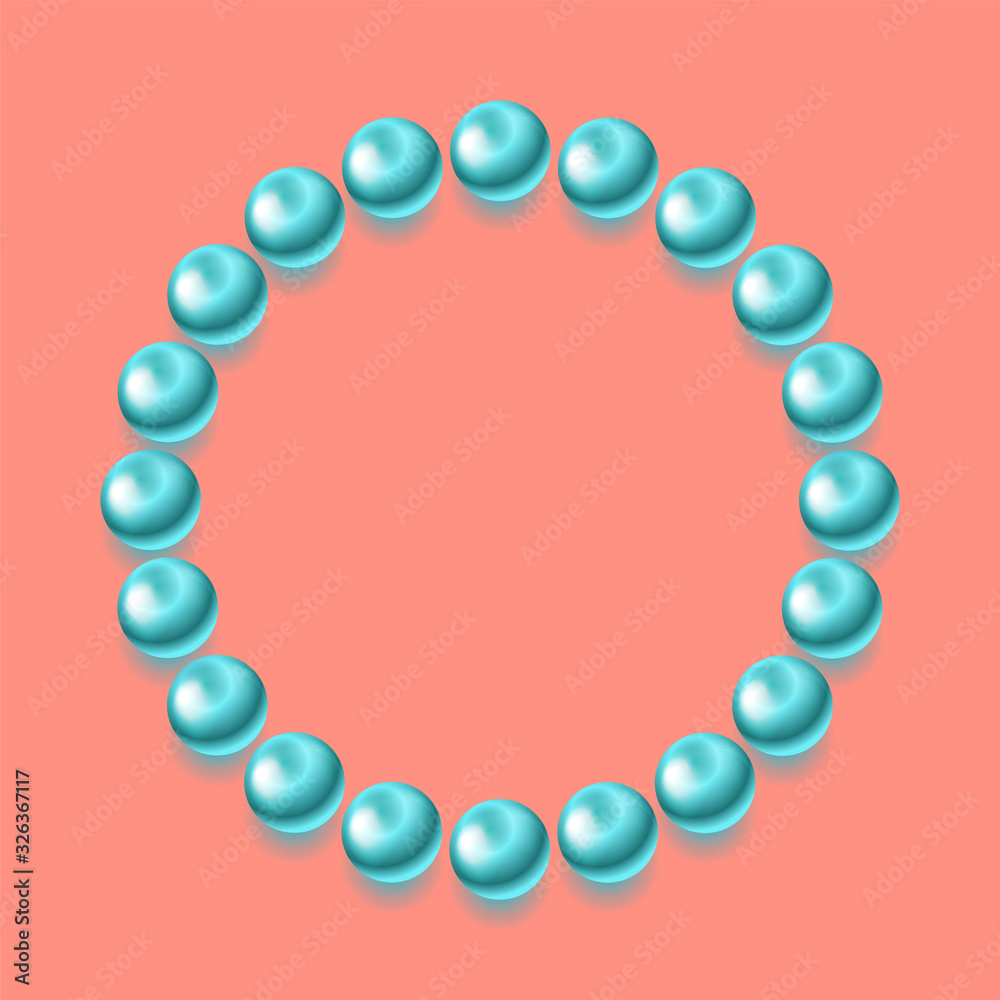 Fototapeta premium Abstract minimal pastel geometry tech background with glossy 3d balls. Vector design
