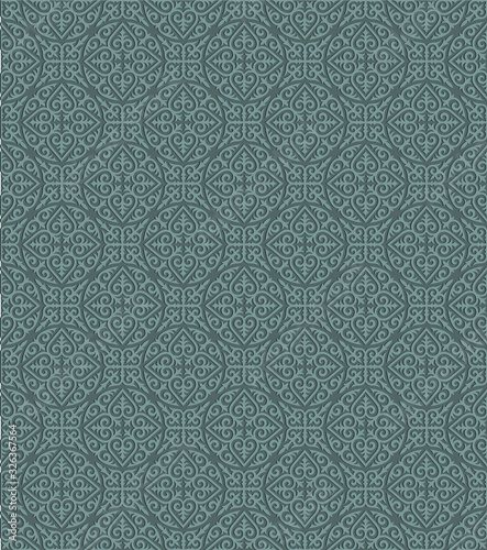 Seamless patterns from circles. Background, texture, design of life of nomads. Ancient Turkic ornaments. Design asians. Customs and traditions of Kazakhstan. Decorative art of nomads. © Эльвира Турсынбаева