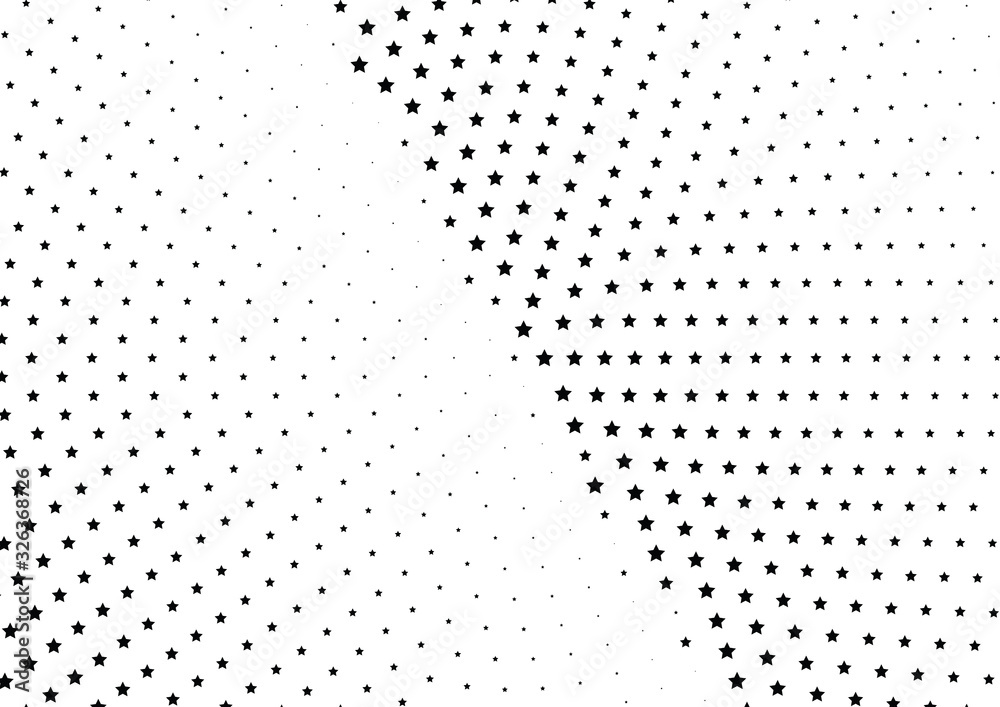 Abstract halftone dotted background. Monochrome futuristic grunge pattern, stars. Vector modern optical pop art texture for posters, site, postcard, cover, labels, vintage sticker, mock-up layout. Abstract halftone dotted background. Monochrome futuristic grunge pattern, stars. Vector modern optical pop art texture for posters, site, postcard, cover, labels, vintage sticker, mock-up layout.