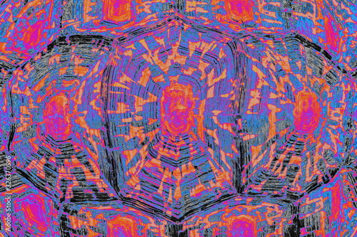 Schildkröten Panzer Pattern Feuer und Eis