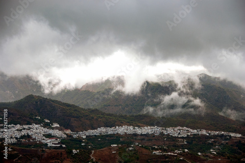 Frigiliana and the Sierra de Almijara Costa del Sol Andalucia Spain © Andy Evans Photos