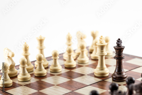 Chess pieces. Concept of business ideas and Competition and Strategy