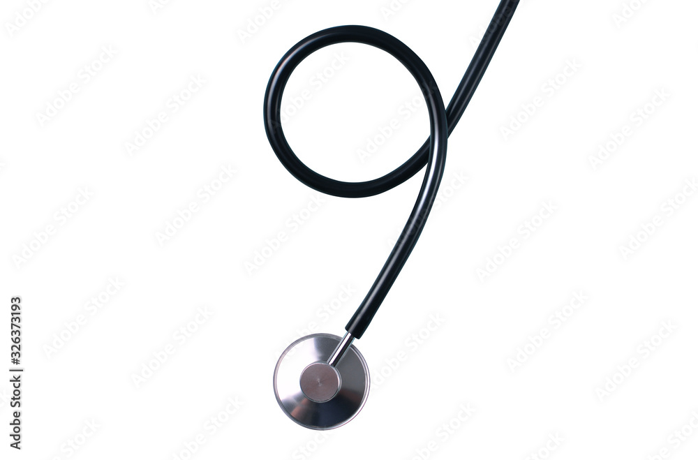 Medical stethoscope isolated on white. Clipping path. Medical stethoscope isolated on white. Clipping path.