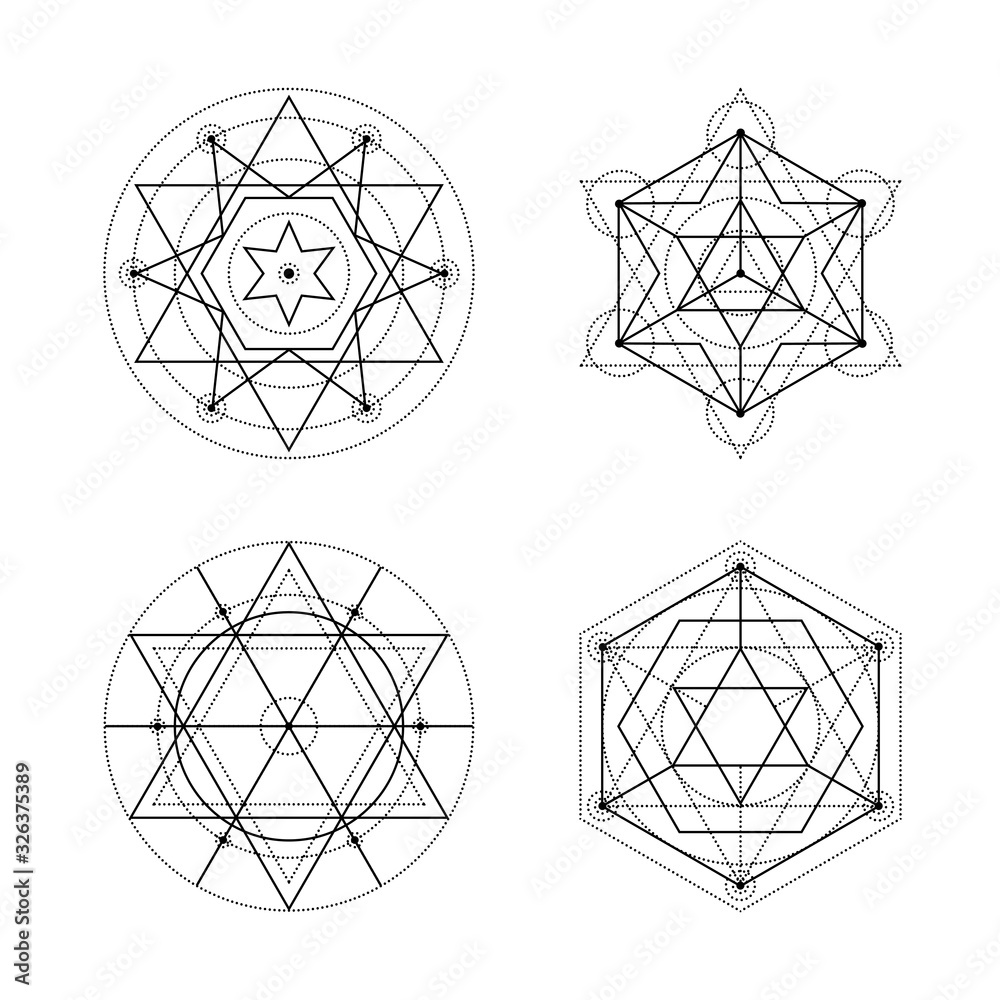 Sacred geometry set Sacred geometry set
