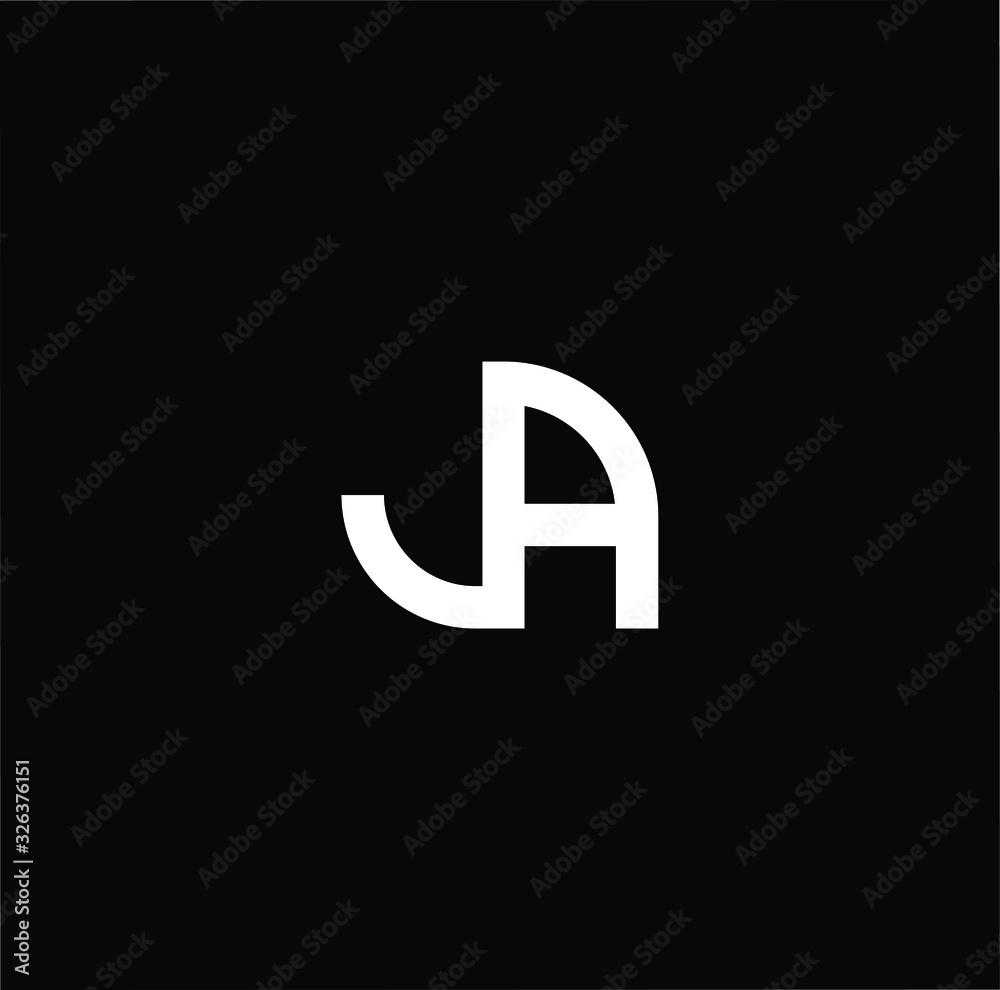Professional Innovative Initial JA AJ logo. Letter AJ JA Minimal elegant Monogram. Premium Business Artistic Alphabet symbol and sign Professional Innovative Initial JA AJ logo. Letter AJ JA Minimal elegant Monogram. Premium Business Artistic Alphabet symbol and sign