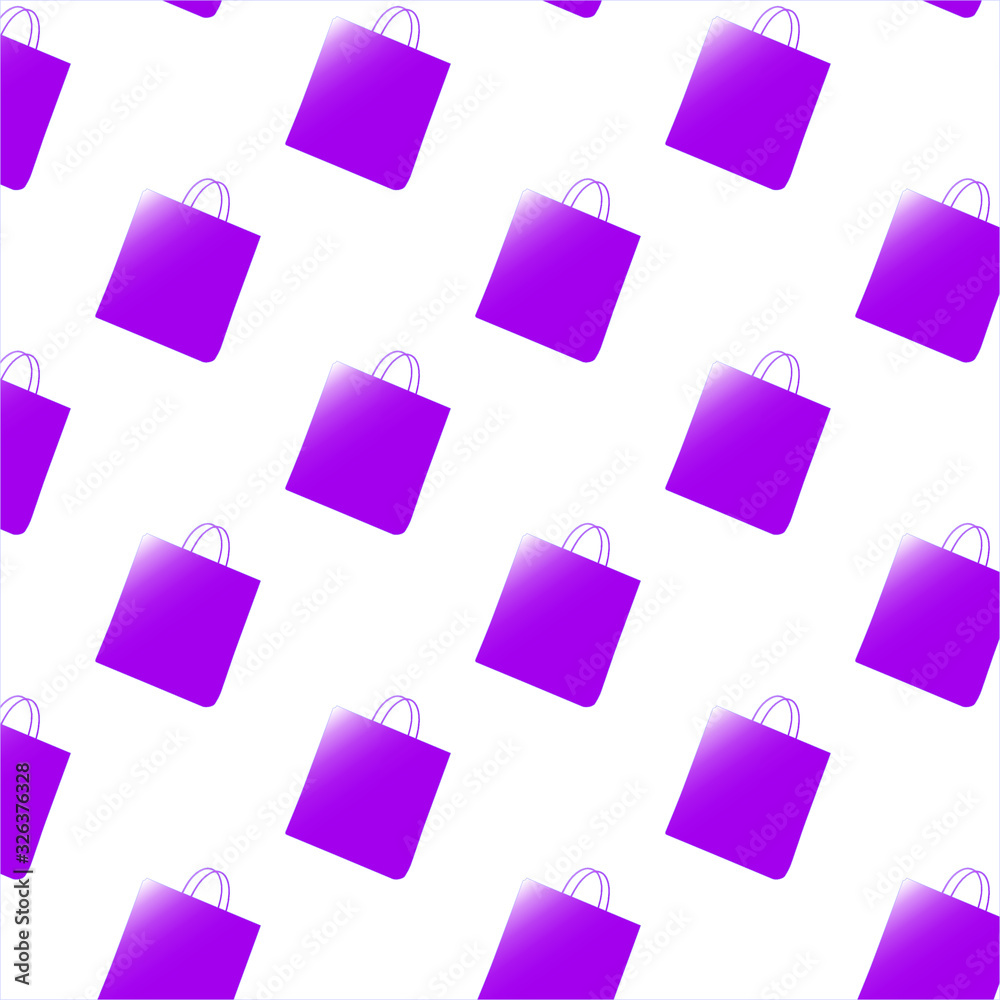 pattern of pink shopping bags on white background vector pattern of pink shopping bags on white background vector