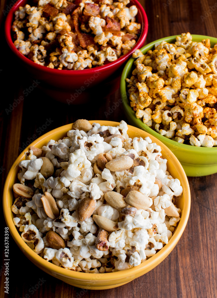 Popcorn. Traditional classic American favorite snack. Popcorn. Traditional classic American favorite snack.