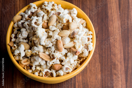 Popcorn. Traditional classic American favorite snack. 