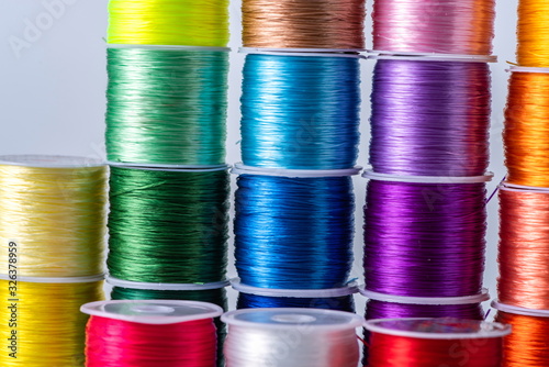 Different colors of nylon thread put together, it can be used to make jewelry or fishing line