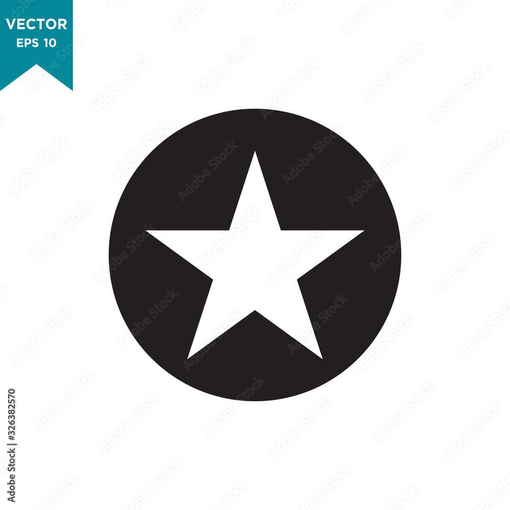 star vector icon in trendy flat design star vector icon in trendy flat design