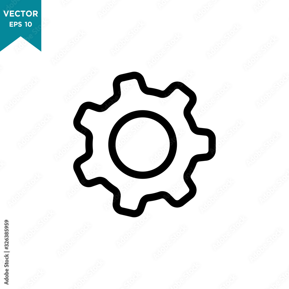 gear icon vector logo template, setting icon gear icon vector logo template, setting icon