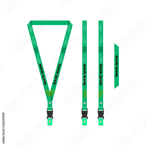 Feather Lanyard Template for All Company