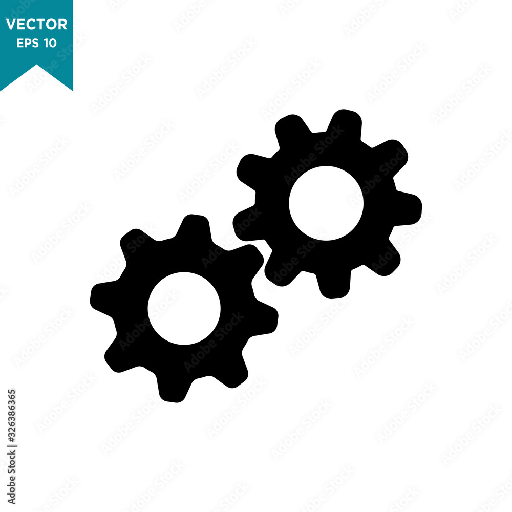 gear icon vector logo template, setting icon gear icon vector logo template, setting icon
