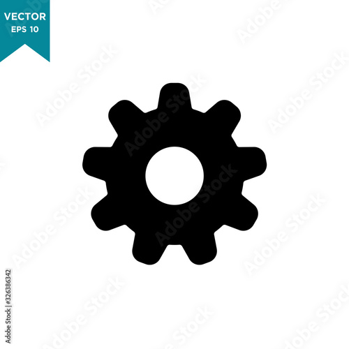 gear icon vector logo template, setting icon 