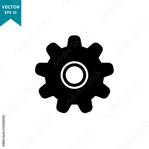 gear icon vector logo template, setting icon 
