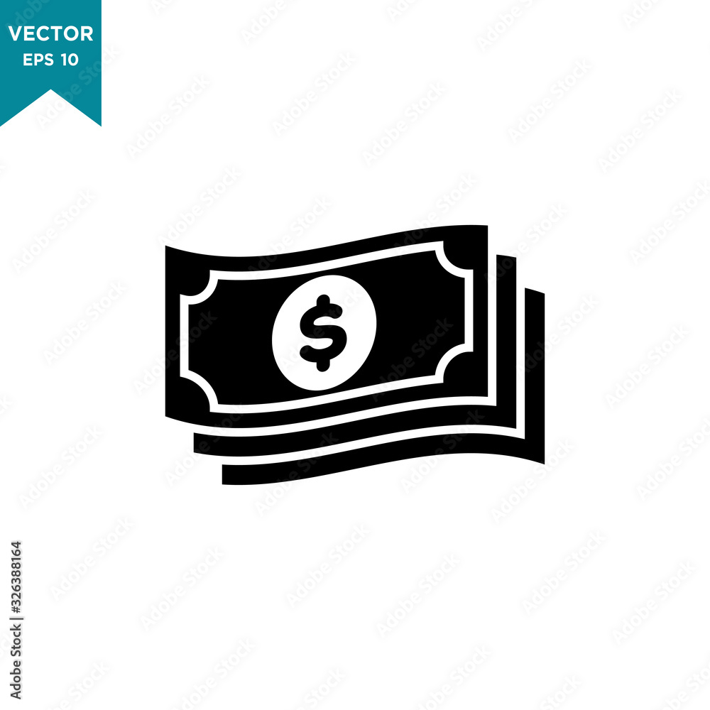 money vector icon in trendy flat style money vector icon in trendy flat style
