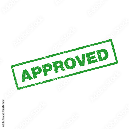 approved vector icon in trendy flat design