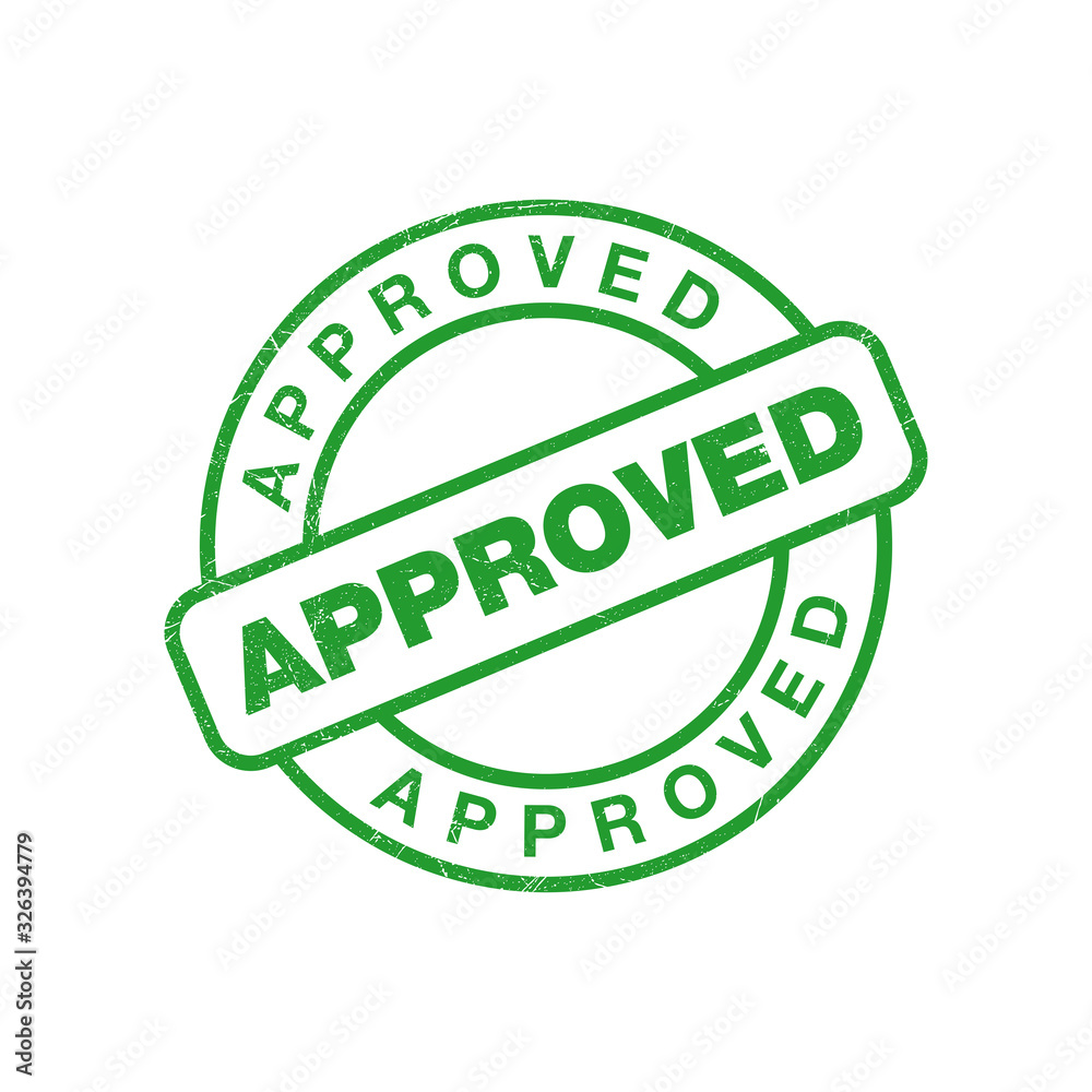 approved vector icon in trendy flat design approved vector icon in trendy flat design