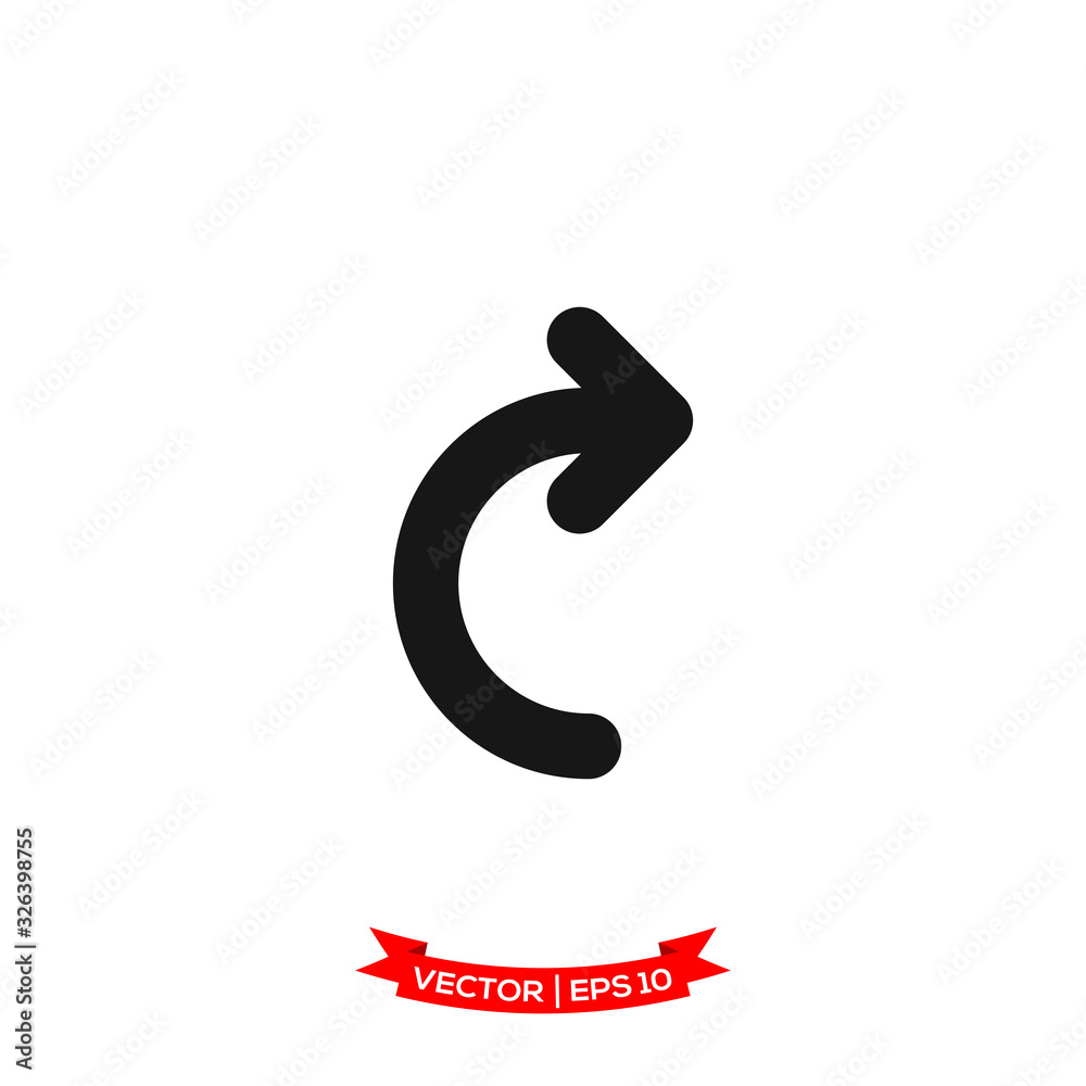 arrow icon in trendy flat style arrow icon in trendy flat style