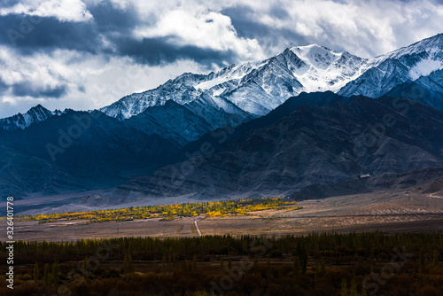 Himalayan mountain landscape along Leh