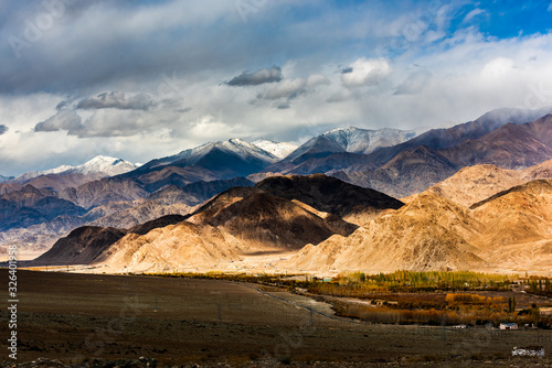 Leh city is a town in the Leh district of the Indian state of Jammu and Kashmir. It was the capital of the Himalayan kingdom of Ladakh. photo