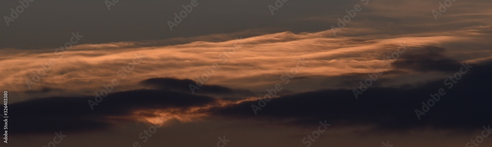 Morning Twilight Sky in Berlin Spandau of February 26, 2020, Germany Morning Twilight Sky in Berlin Spandau of February 26, 2020, Germany