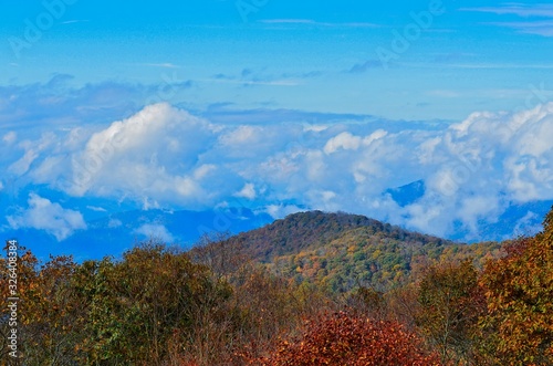 Mountains and Clouds on Blue Ridge Parkway