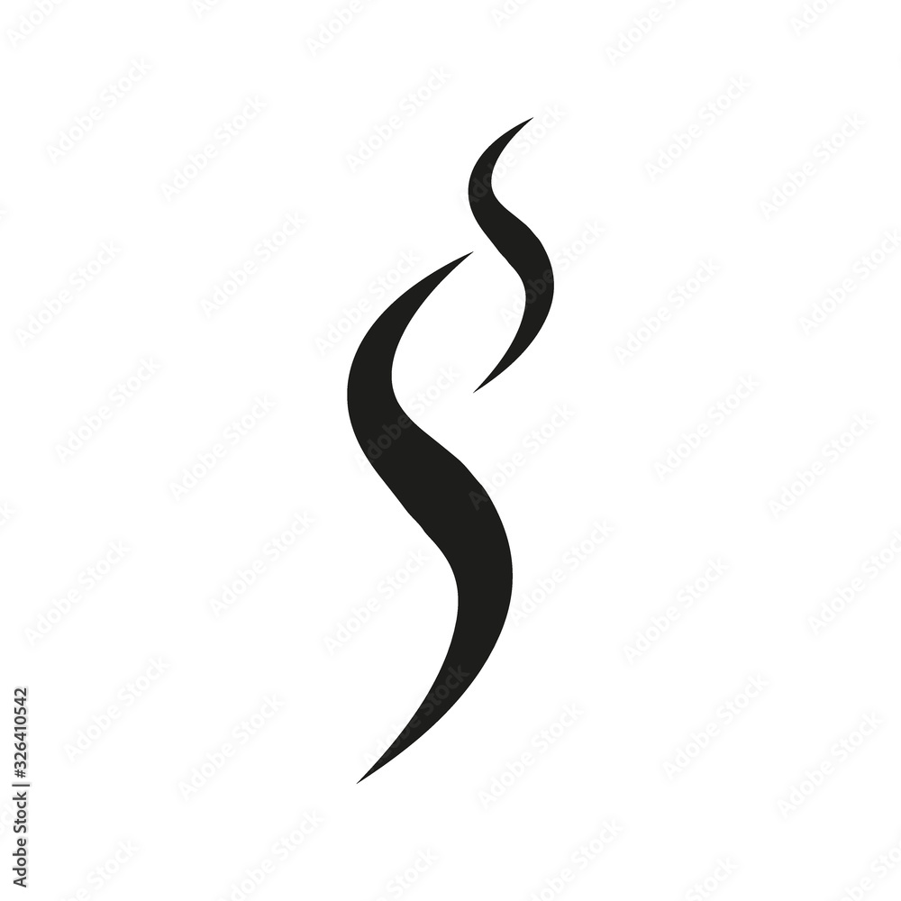 Smoke hot eps vector icon. Flat web design element for website or app.