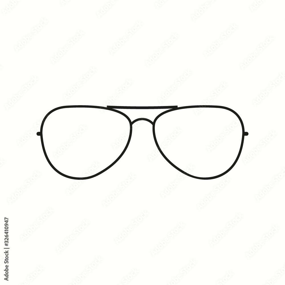 Eyeglasses icon simple vector image Eyeglasses icon simple vector image