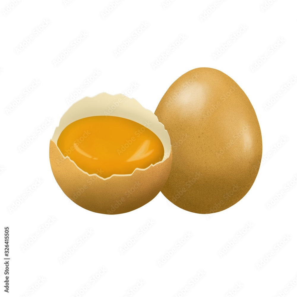broken egg isolated on white background broken egg isolated on white background