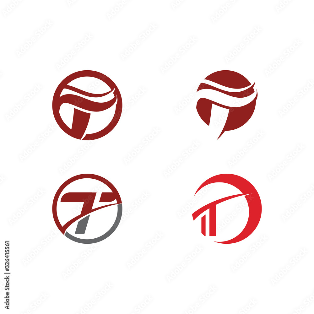 Set T Logo Template vector symbol Set T Logo Template vector symbol