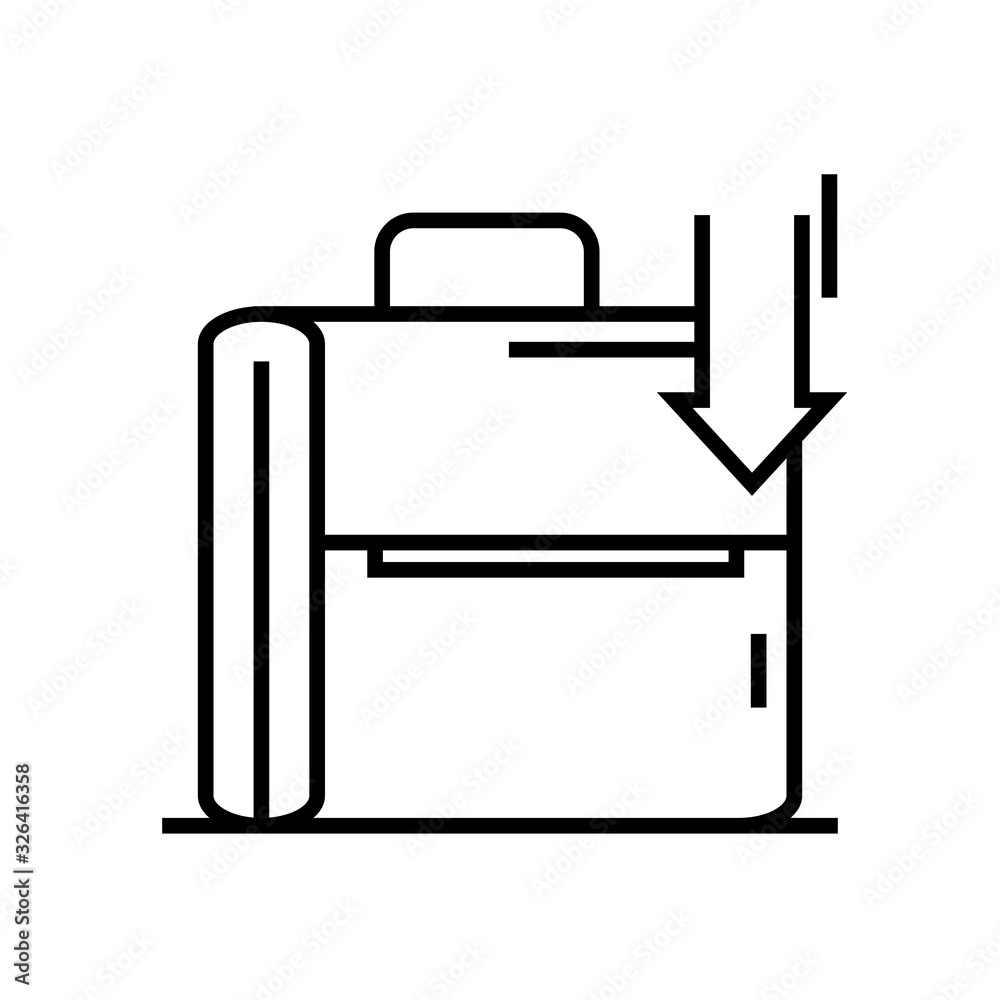 Hidden files line icon, concept sign, outline vector illustration, linear symbol. Hidden files line icon, concept sign, outline vector illustration, linear symbol.