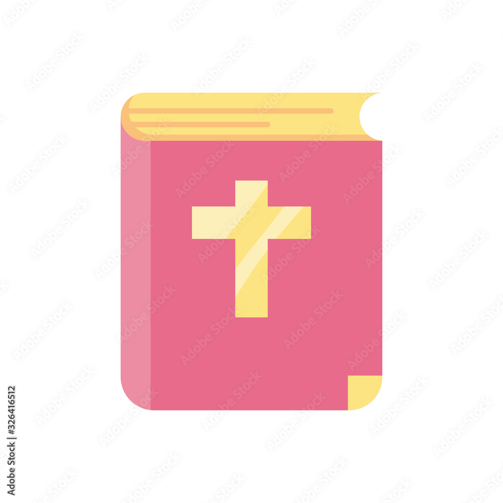 Obraz premium catholic bible, flat style icon