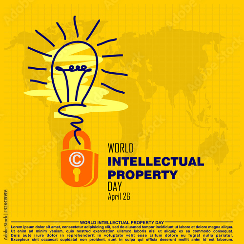 world intellectual property day vector illustration