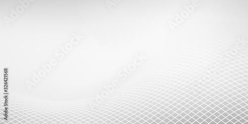 Wavy square wavy dynamic halftone background, Abstract halftone vector illustration.