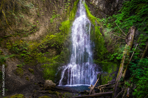 MarymerMarymere Falls  near Lake Crescent  Olympic National Park or Peninsula  Washington state  USA.