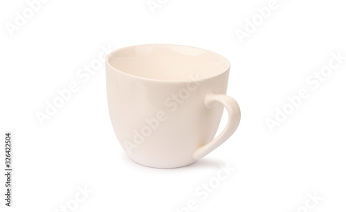 Empty coffee cup  isolated on white background with clipping path.