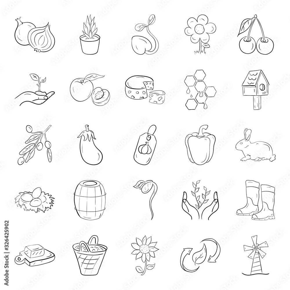  Pack Of Animals Doodle Icons 