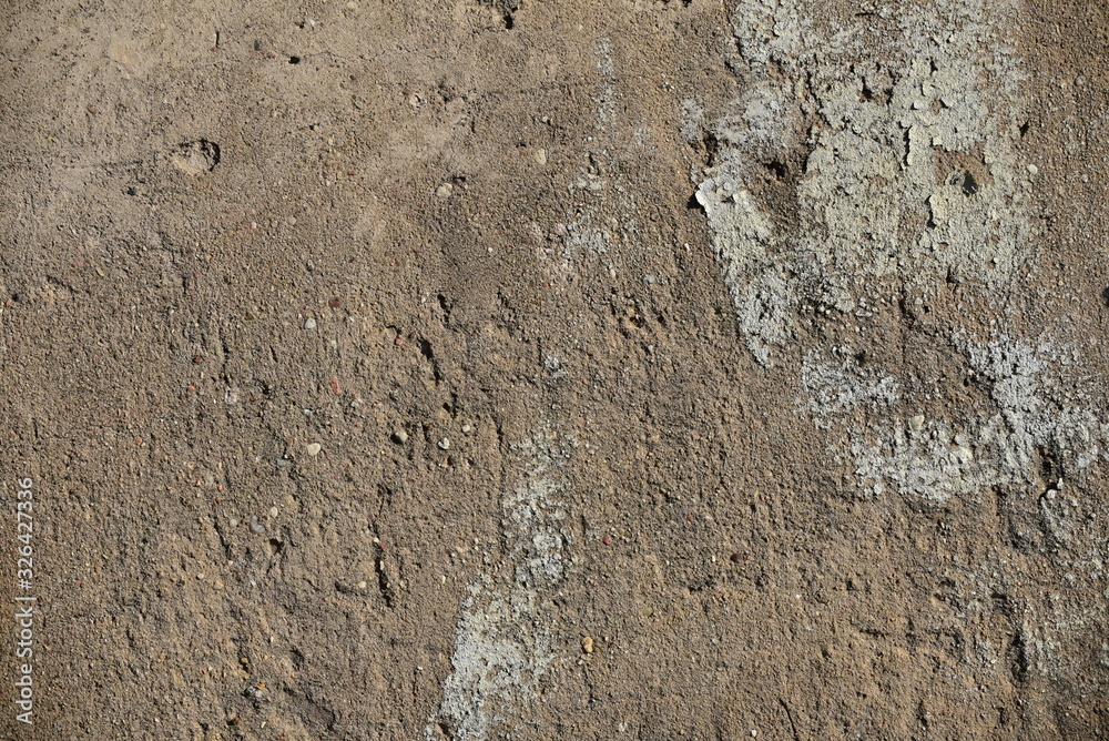 Naklejka premium Cement wall with cracks in industrial building, surface for your design and texture background.