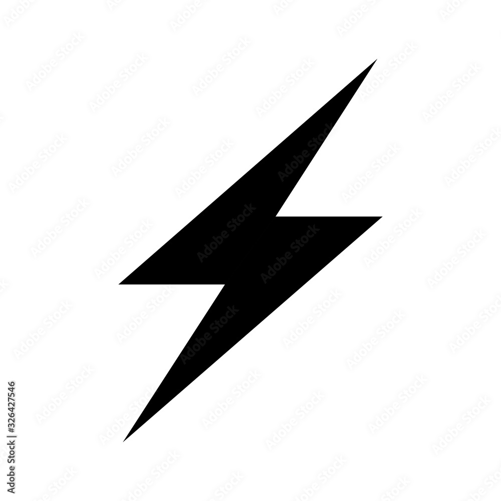 lightning bolt icon vector template lightning bolt icon vector template