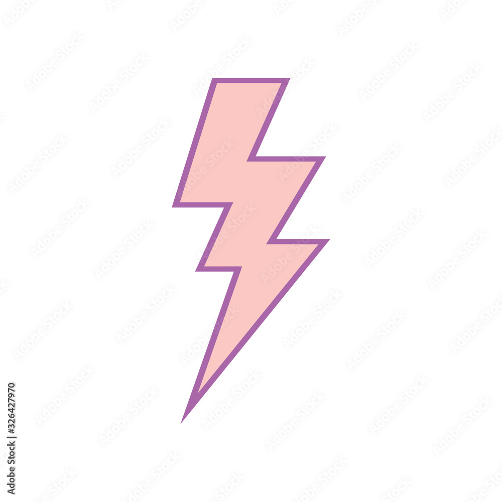 lightning bolt icon vector template lightning bolt icon vector template