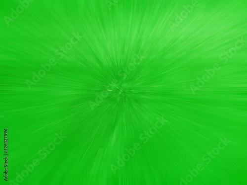 empty bright green comic book style zoom line background