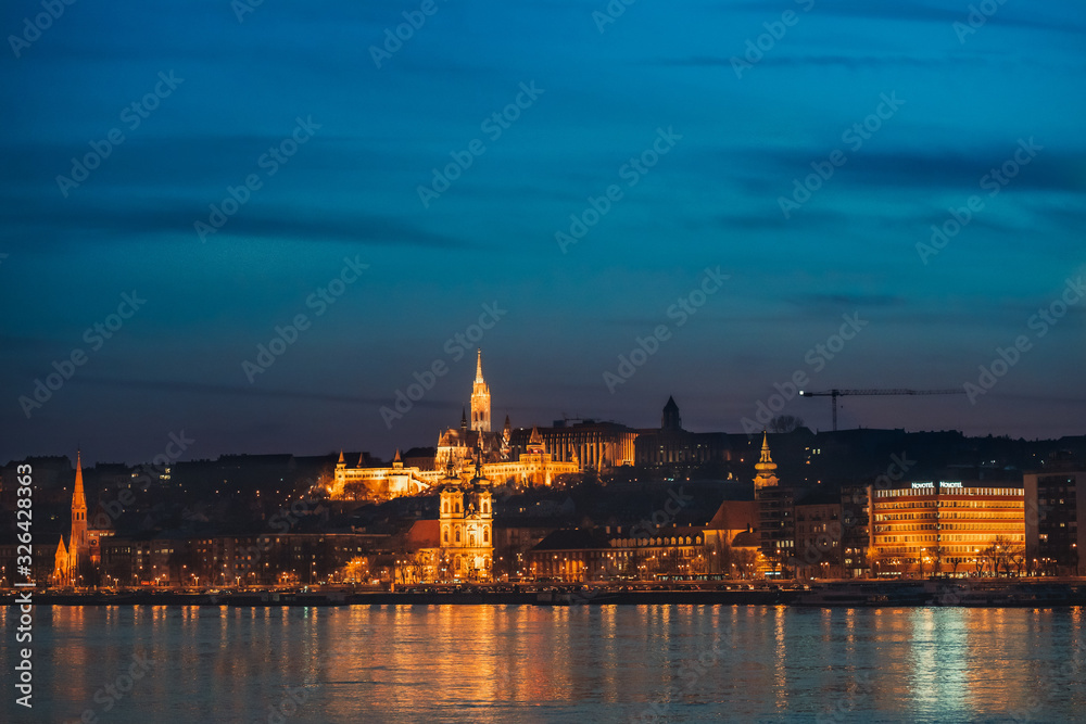 Night view of Budapest